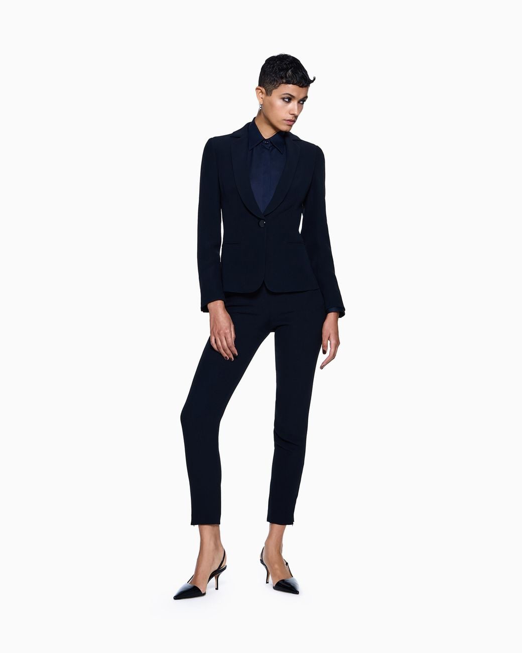 Giorgio Armani Blue Cigarette Pants