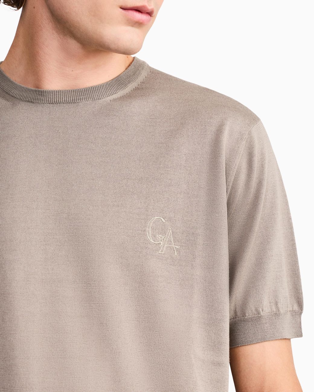 Giorgio Armani White Sweater Slim Fit for men