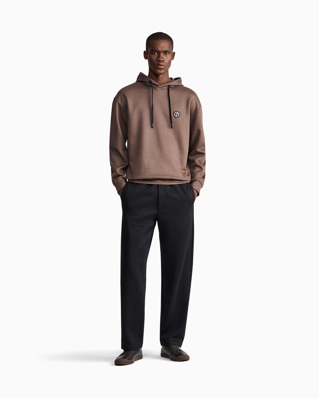 Giorgio Armani Brown Sweatshirt Regular Fit for men