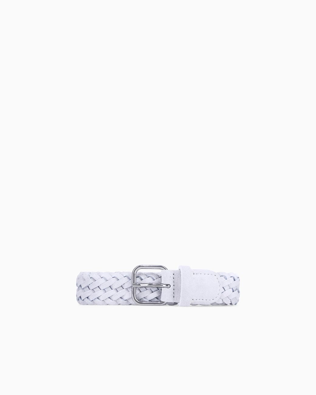 Giorgio Armani White Tongue Belt for men