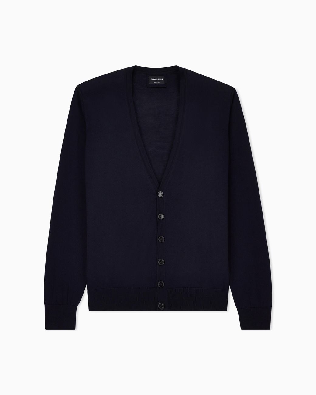 Giorgio Armani Blue Button Cardigan for men