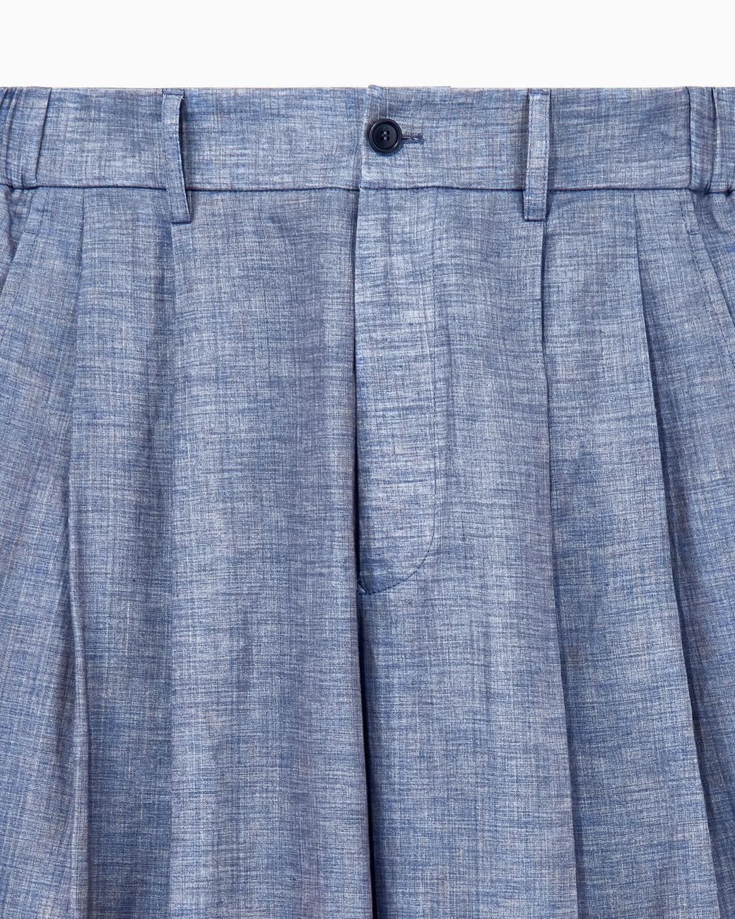 Giorgio Armani Blue Trouser Oversized Fit for men