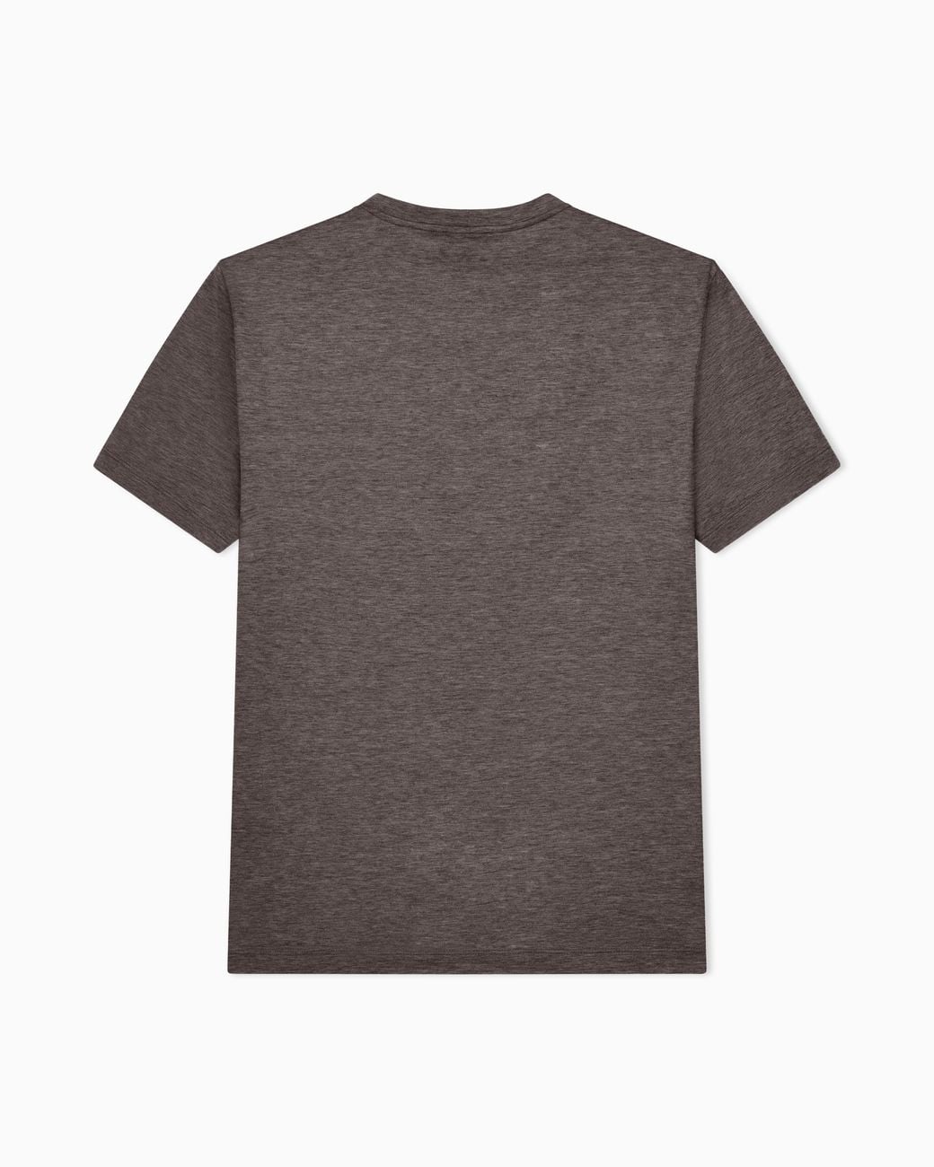 Giorgio Armani Gray Plain-Knit Jersey T-Shirt for men