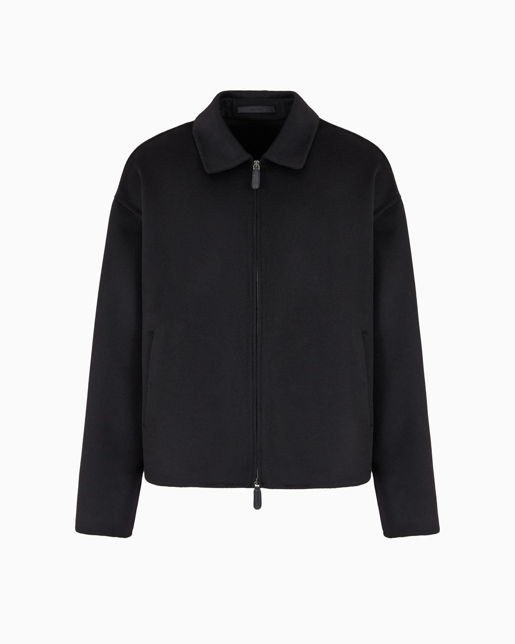 Giorgio Armani Black Double Cashmere Cloth Blouson for men