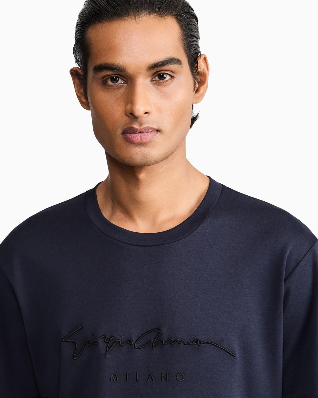 Giorgio Armani Blue Regular Fit T-Shirt for men