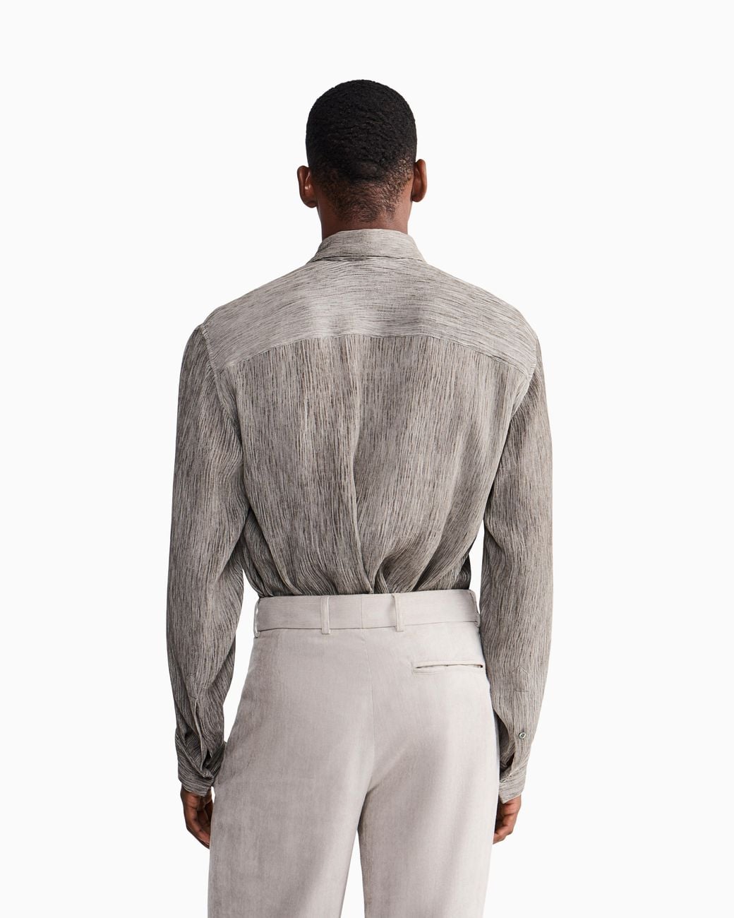 Giorgio Armani Gray Fashion Shirts for men