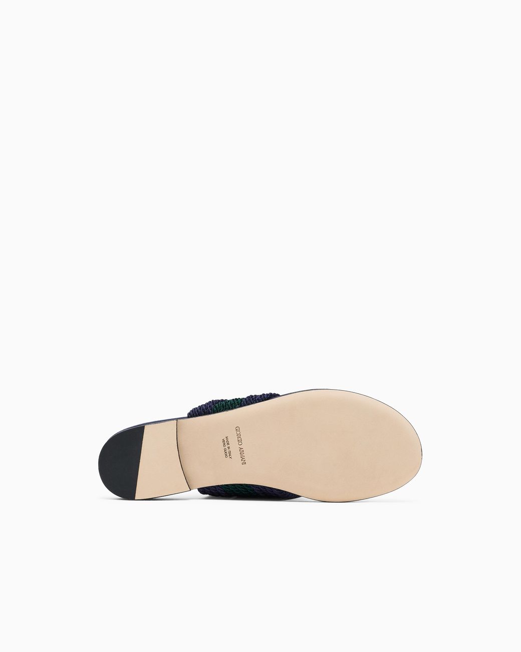 Giorgio Armani Blue Flat Thong Sandals