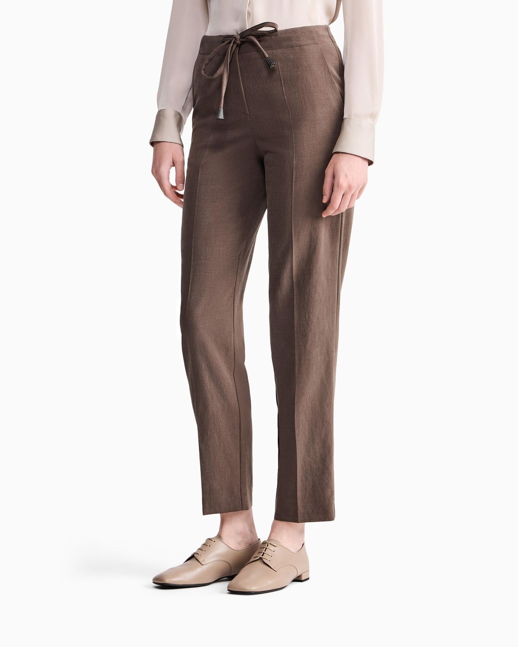 Giorgio Armani Brown Straight Trousers