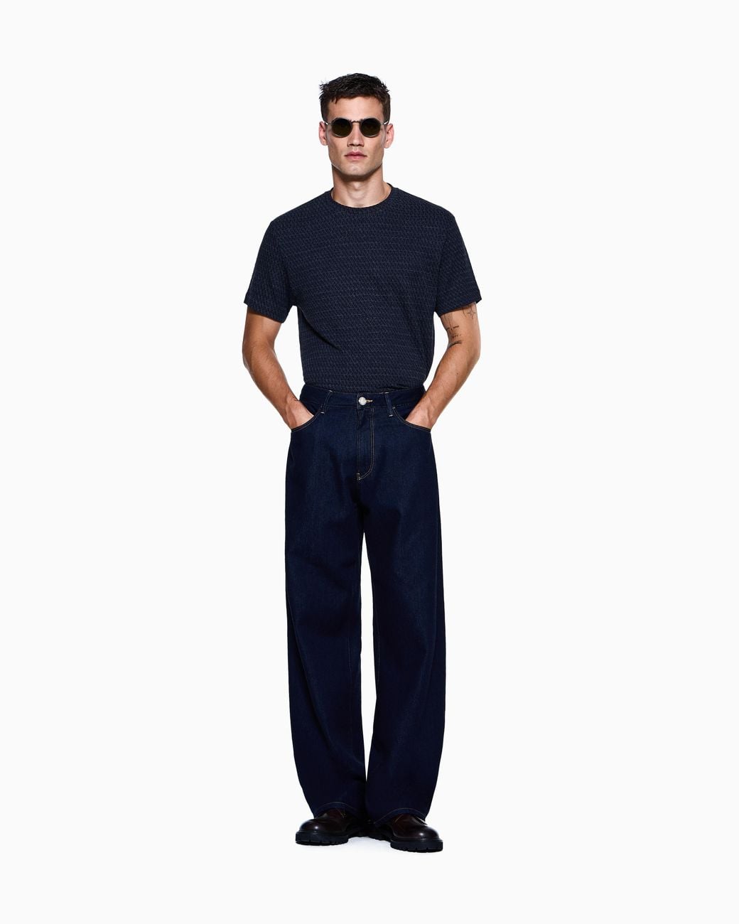 Giorgio Armani Blue Five-Pocket Trousers for men
