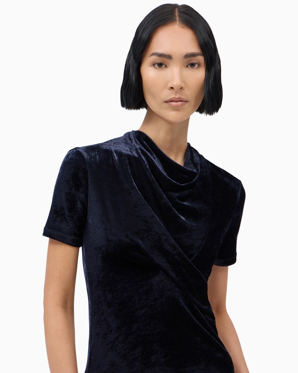 Giorgio Armani Blue Jumper Slim-Fit T-Shirt