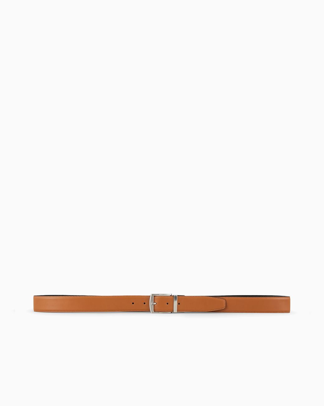 Giorgio Armani White Reversible Leather Belt for men