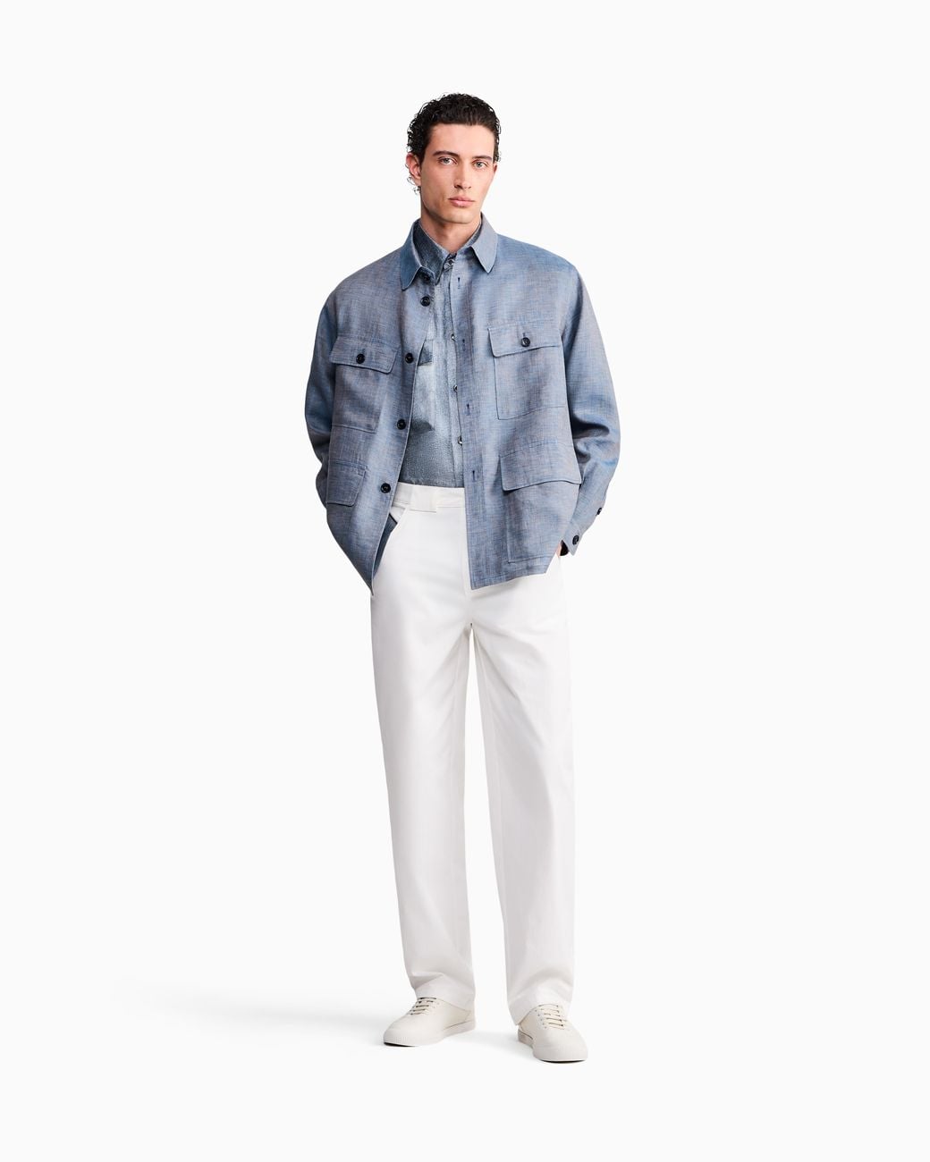 Giorgio Armani White Trouser Regular Fit for men