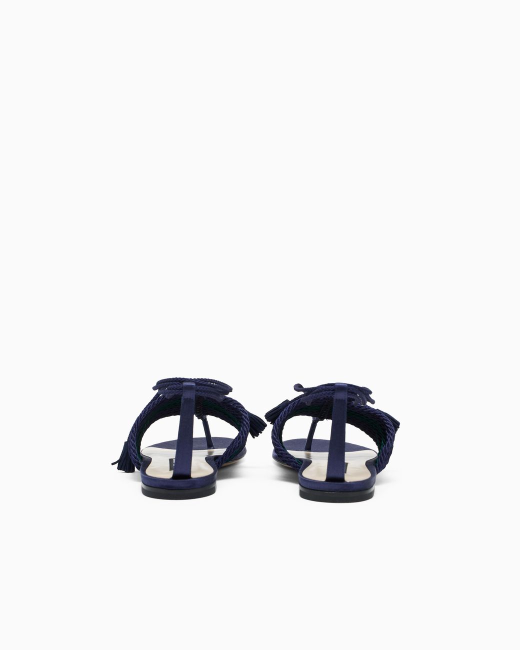 Giorgio Armani Blue Flat Thong Sandals