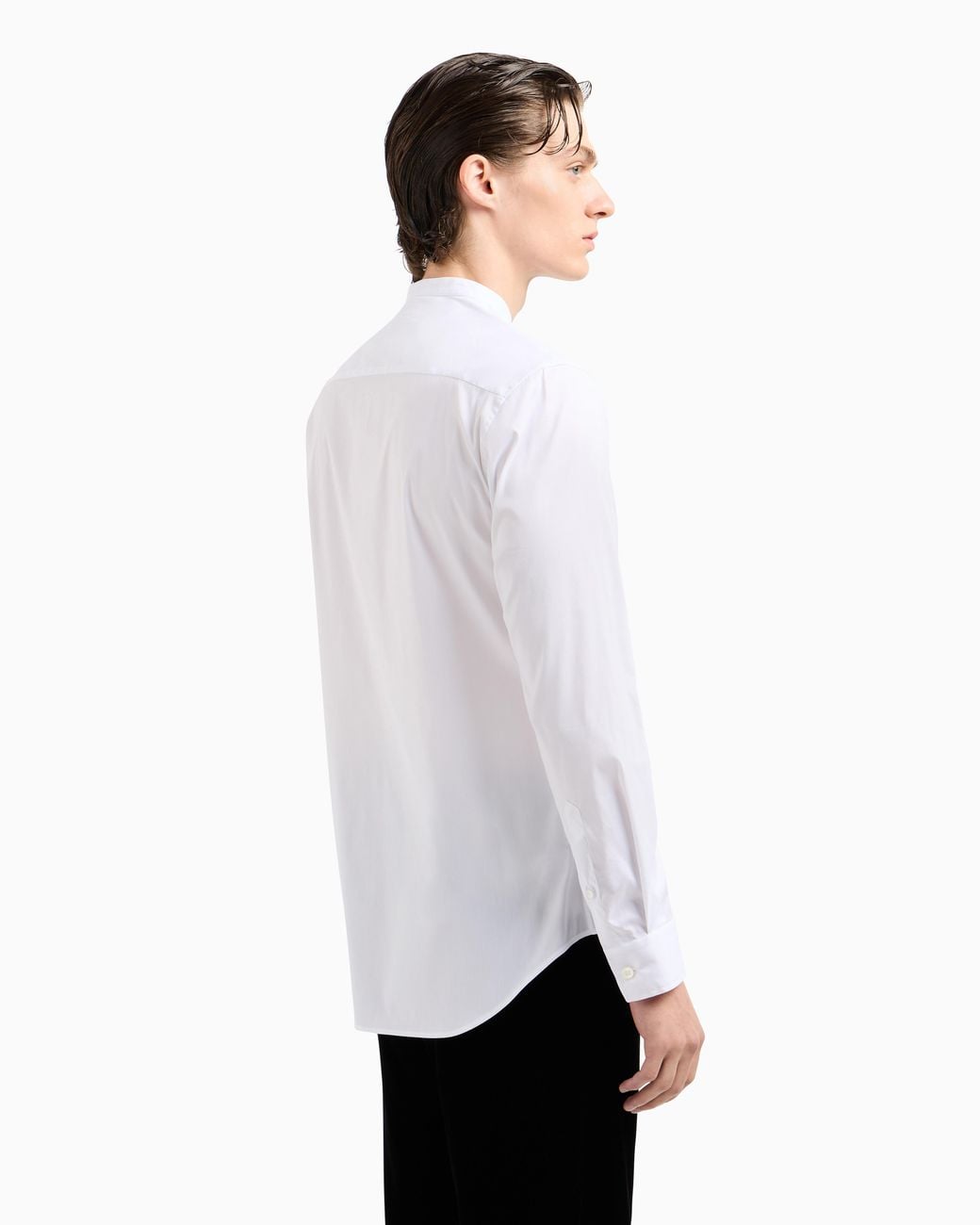 Giorgio Armani Blue Stretch Shirt for men