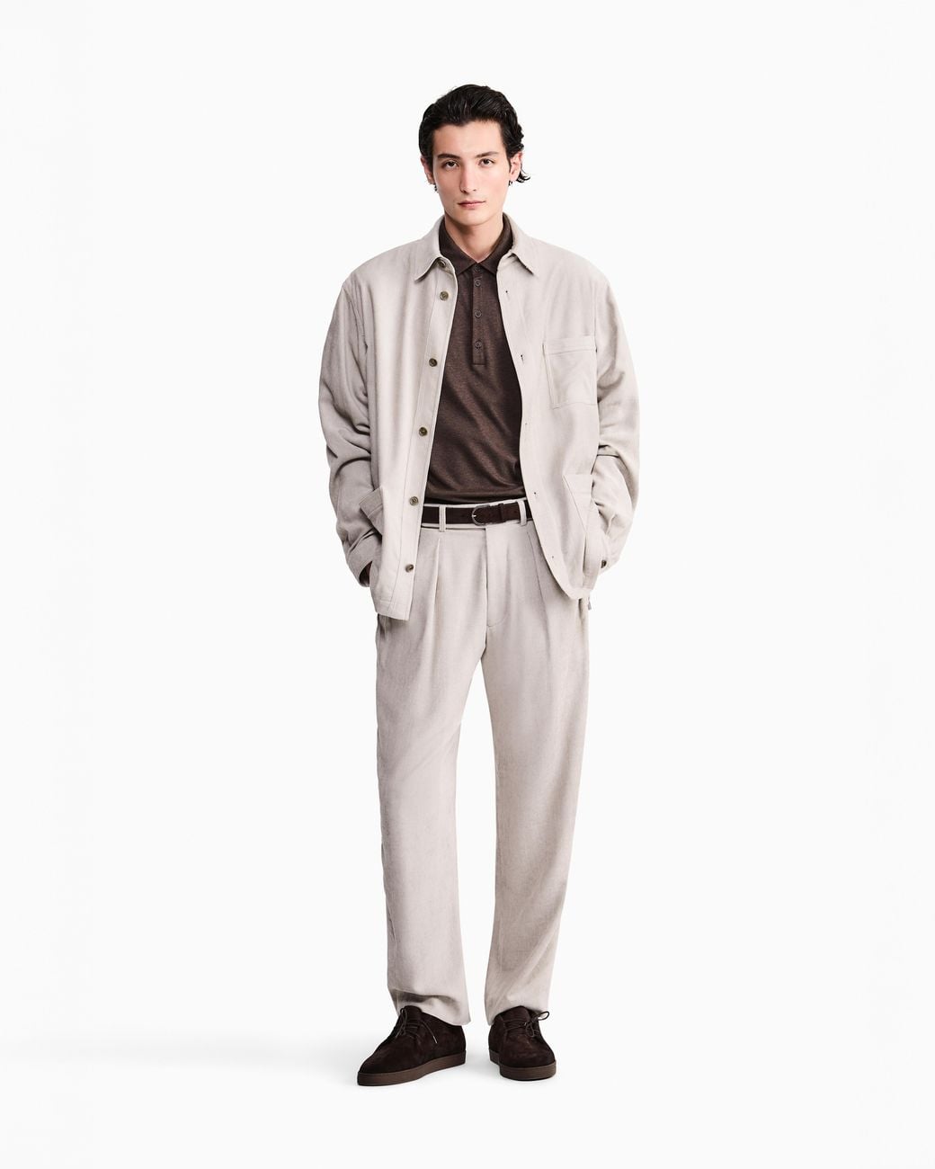 Giorgio Armani Brown Polo Shirts for men