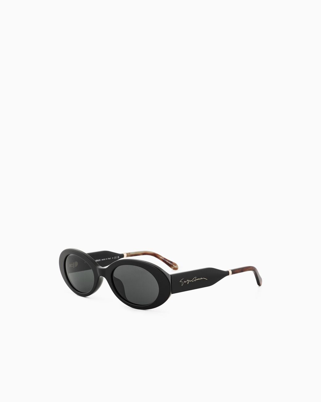 Giorgio Armani White Oval Sunglasses