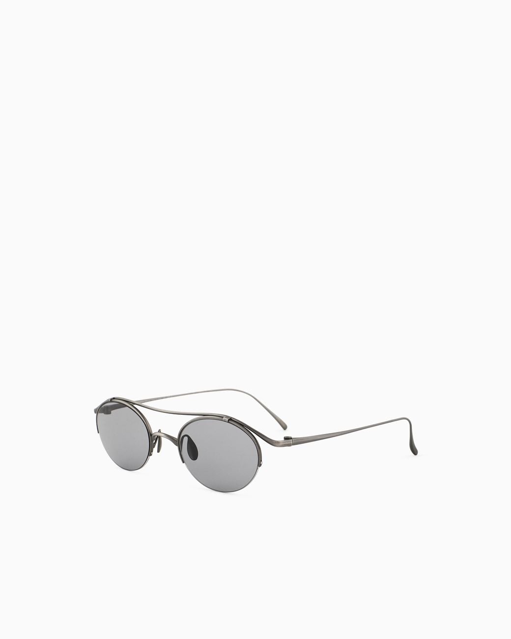 Giorgio Armani Metallic Oval Sunglasses for men