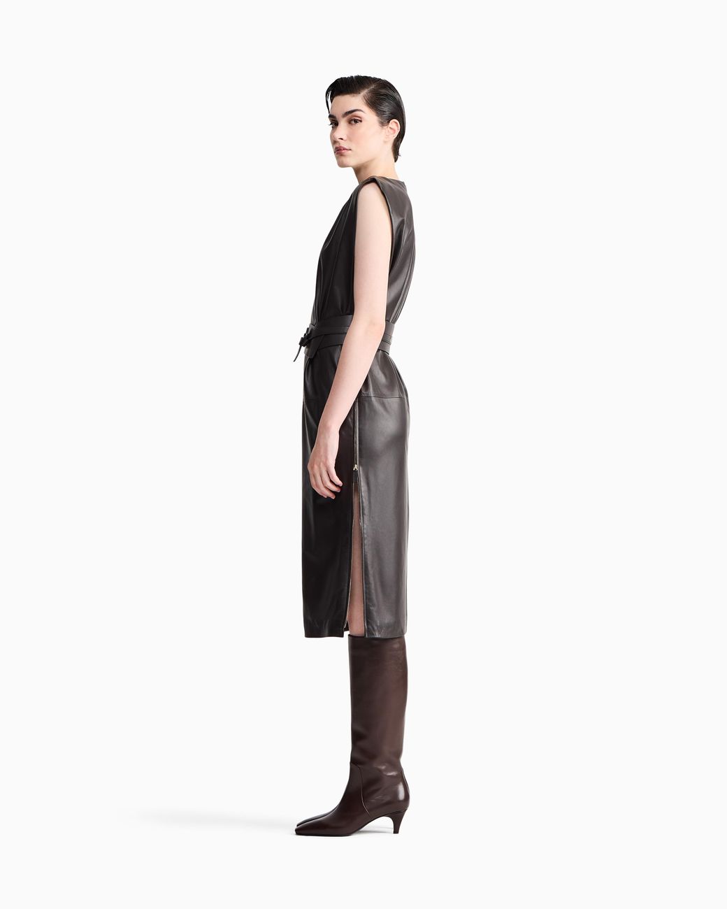 Giorgio Armani Black Dress Regular Fit Sleeveless