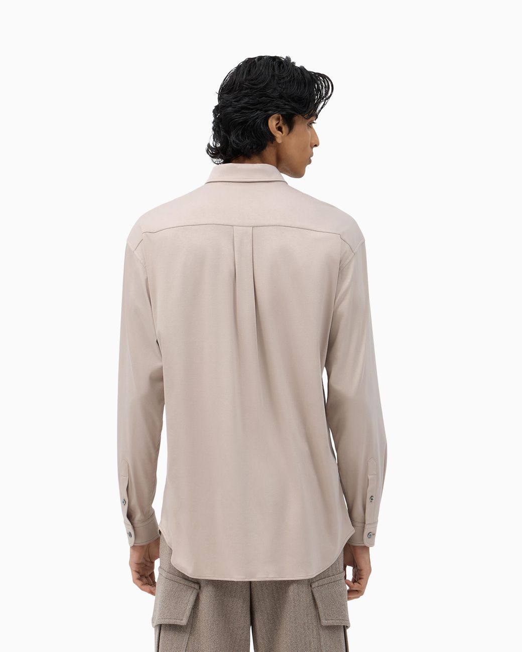 Giorgio Armani Natural Cotton Jersey Shirt X Kith for men