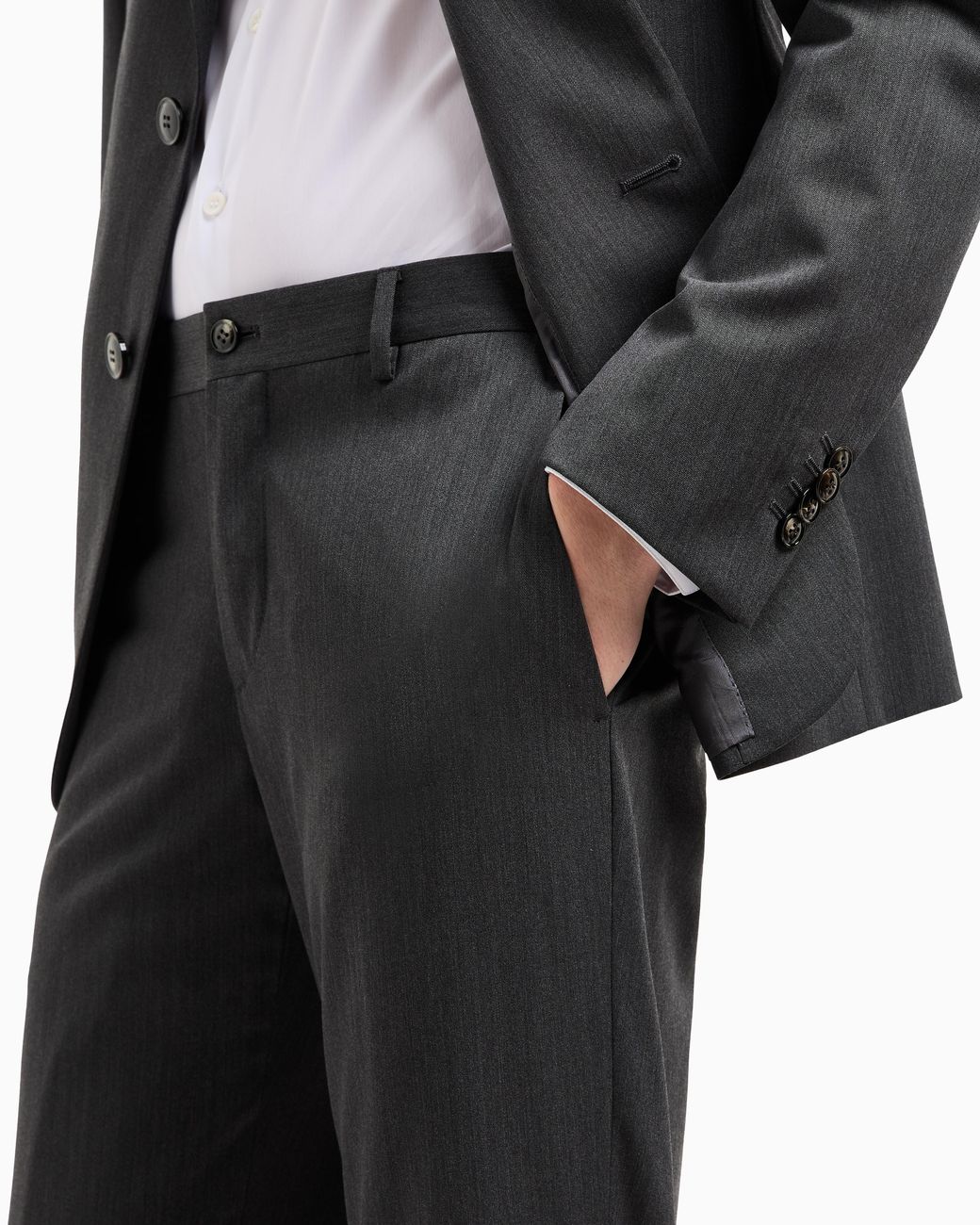 Giorgio Armani Black Single-Breasted Soho Line Suit for men