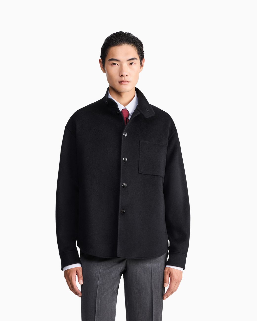 Giorgio Armani Blue Shirt Jacket for men
