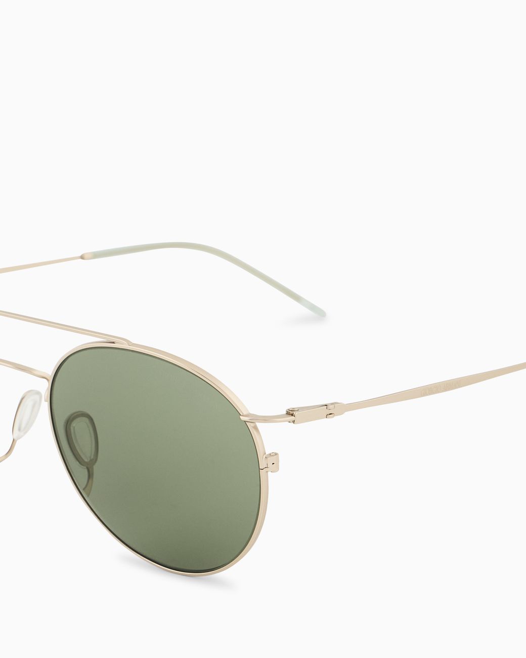 Giorgio Armani Green Round Sunglasses for men