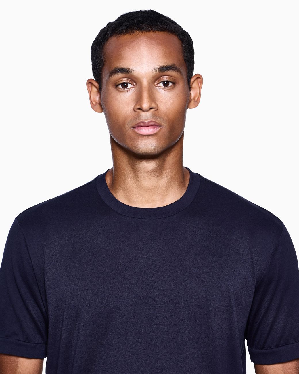 Giorgio Armani Blue Crew-Neck T-Shirt for men