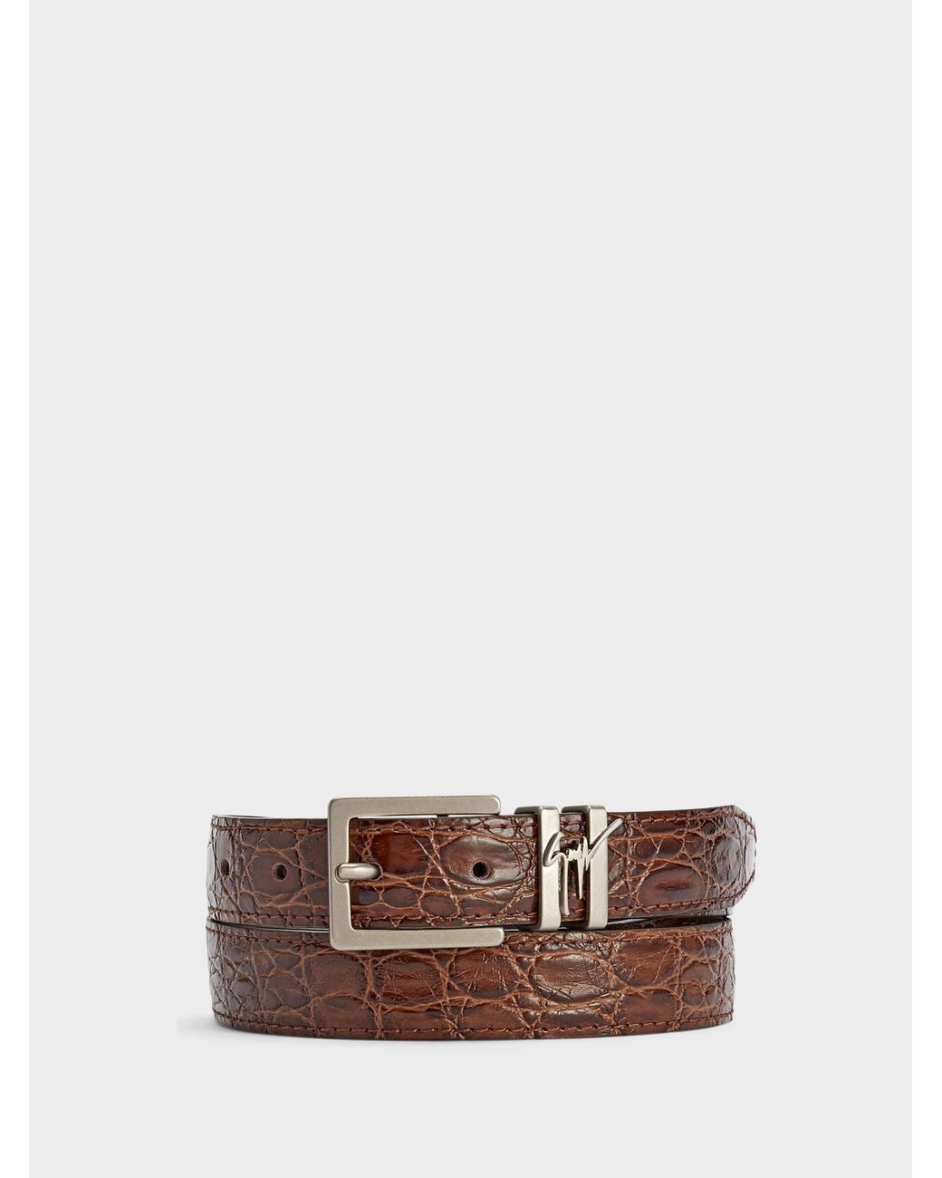 Giuseppe Zanotti White Teodore Belt for men