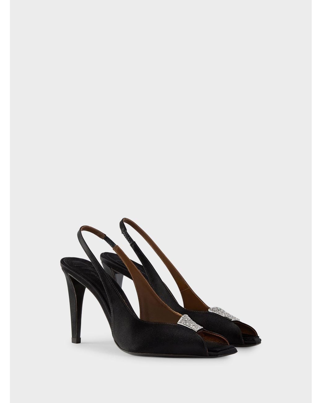 Giuseppe Zanotti Black La Nuit Slingback 90 Pumps