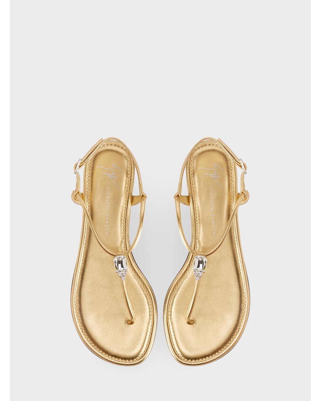 Giuseppe Zanotti Natural Maeeve Flat Sandal