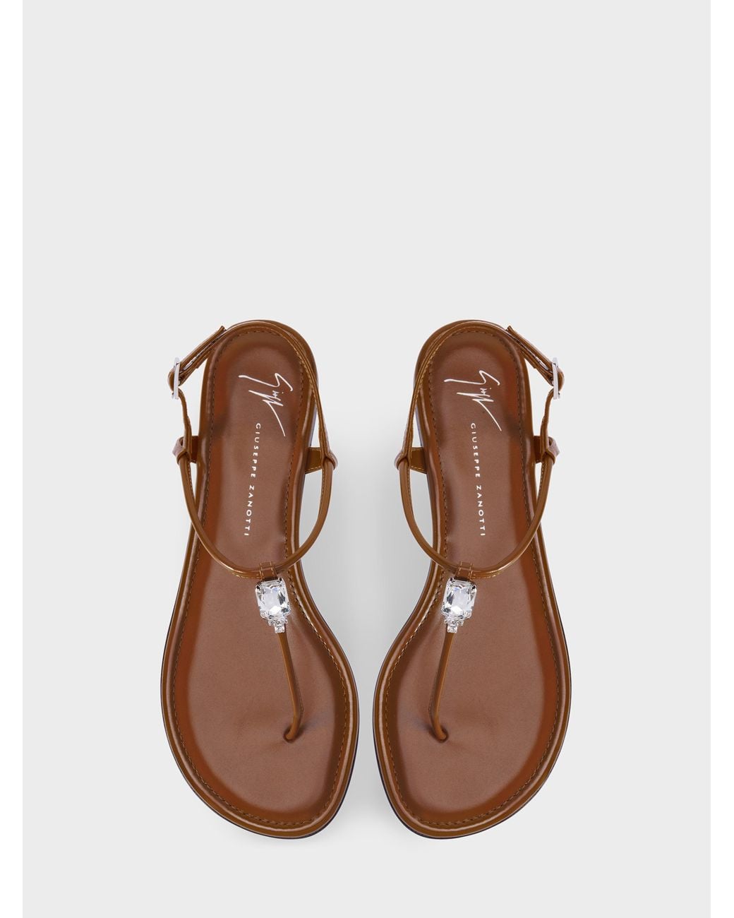 Giuseppe Zanotti Natural Maeeve Flat Sandal