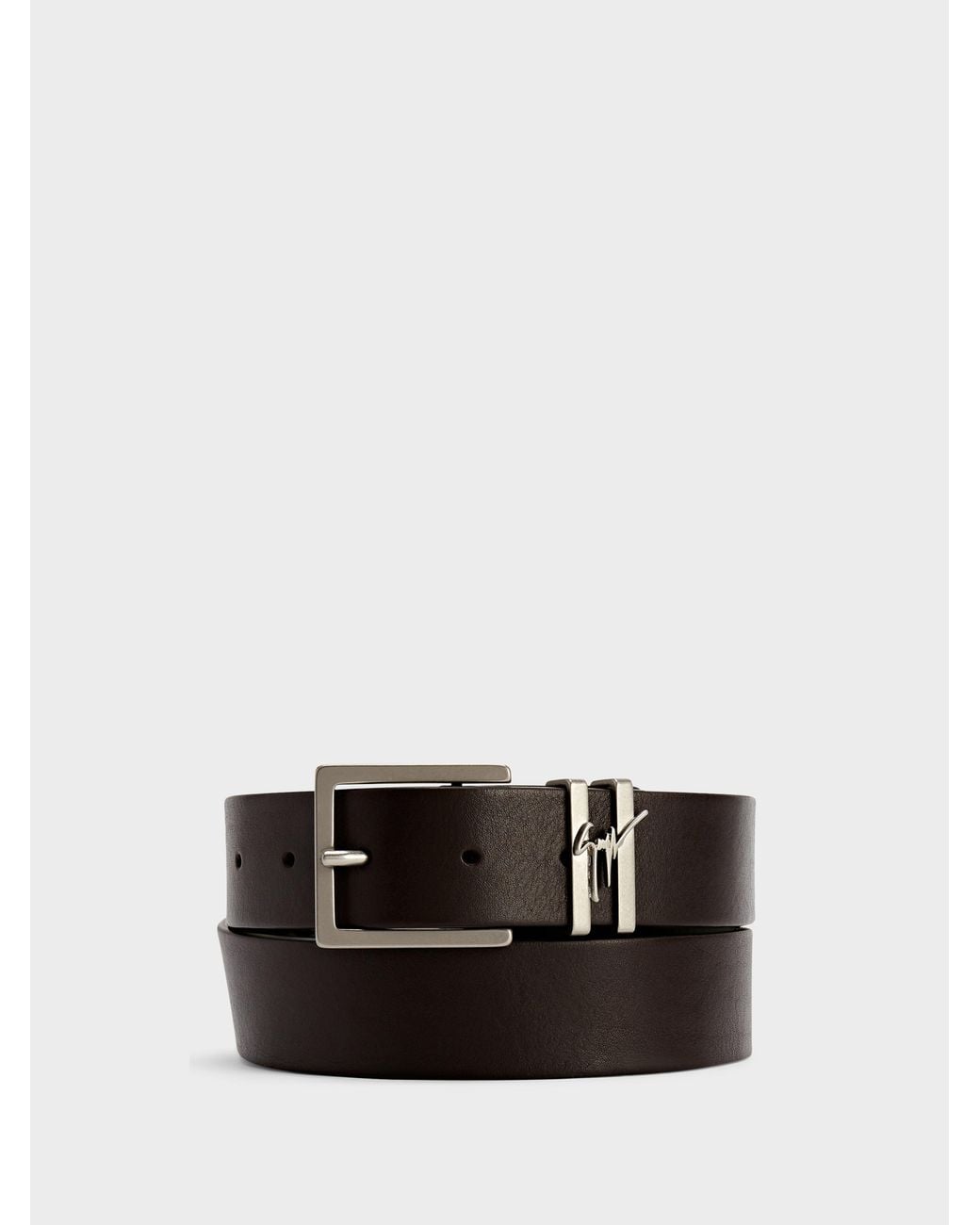 Giuseppe Zanotti White Teodore Belt for men