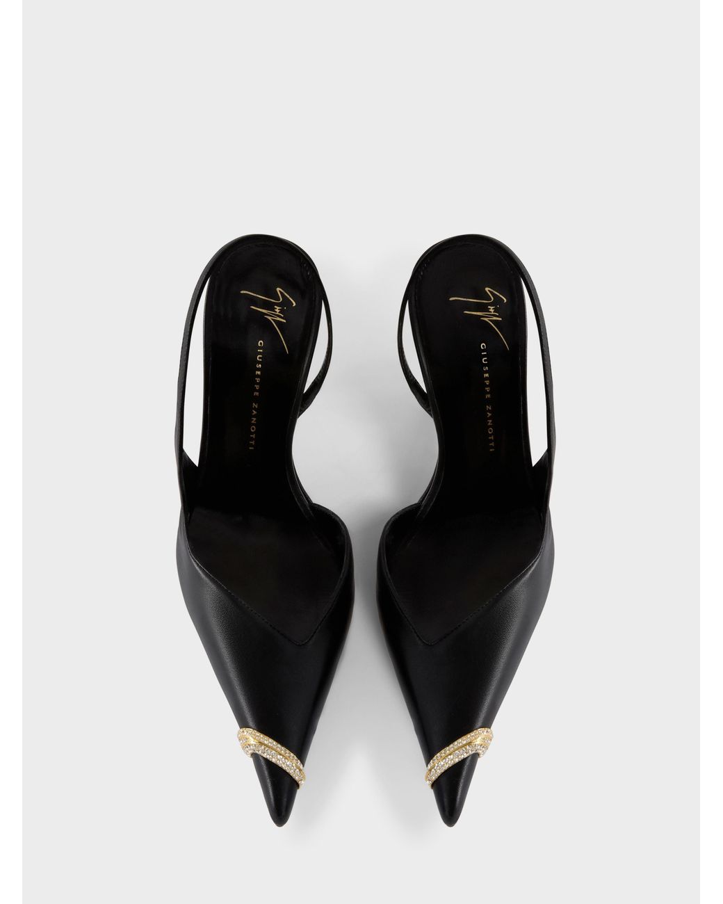 Giuseppe Zanotti White Salamander Slingback 105
