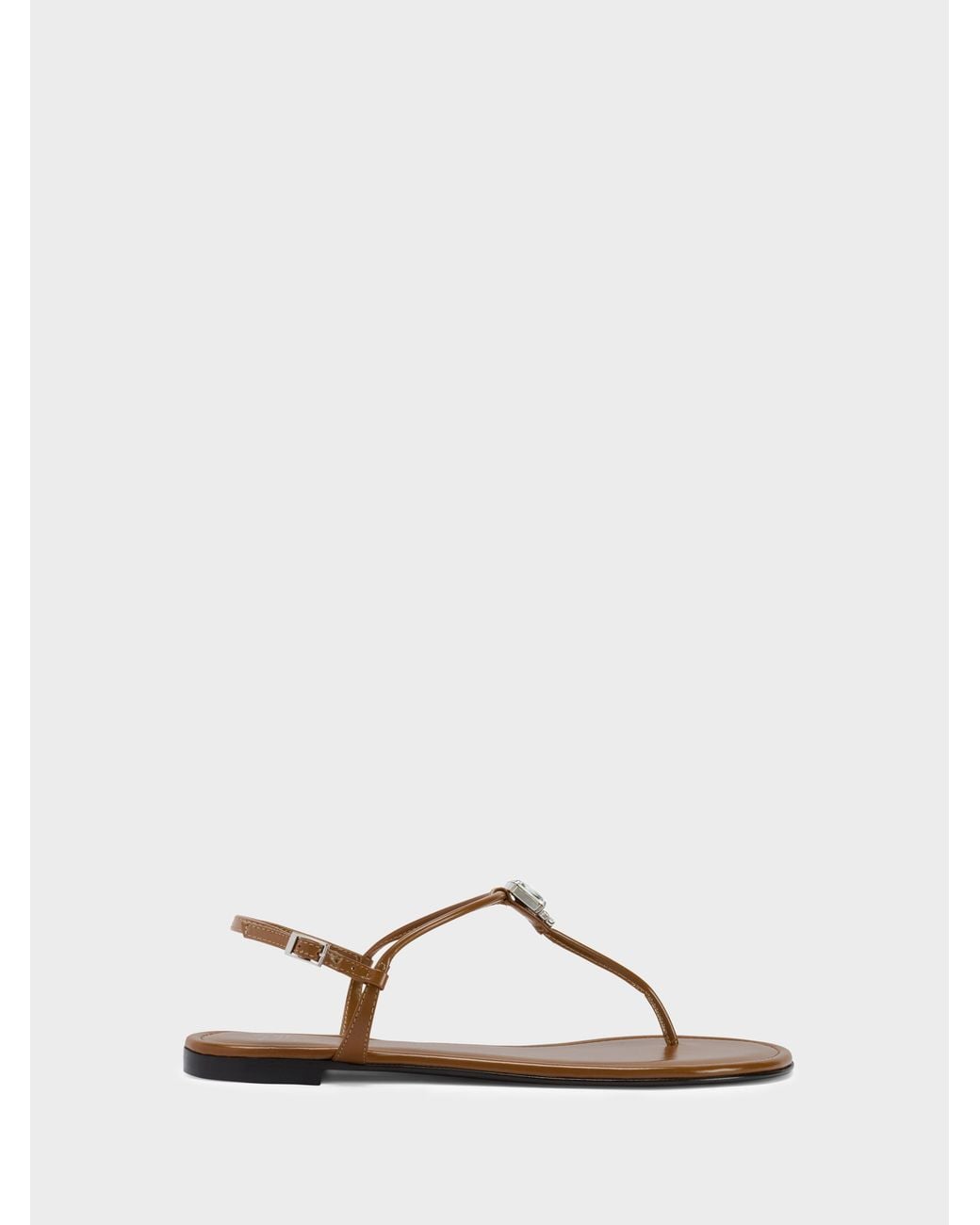 Giuseppe Zanotti Natural Maeeve Flat Sandal