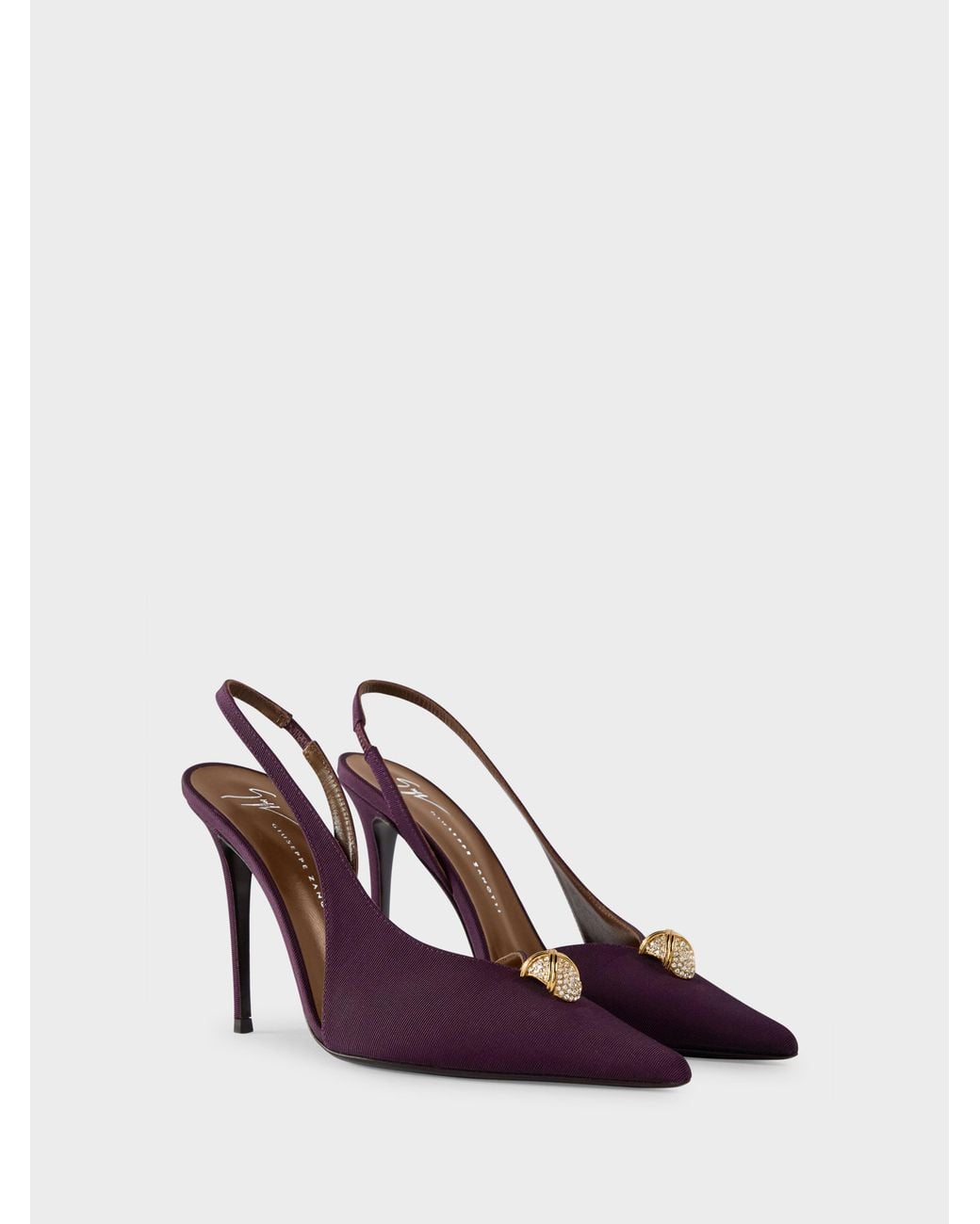 Giuseppe Zanotti Purple Slingback Cocktail 105