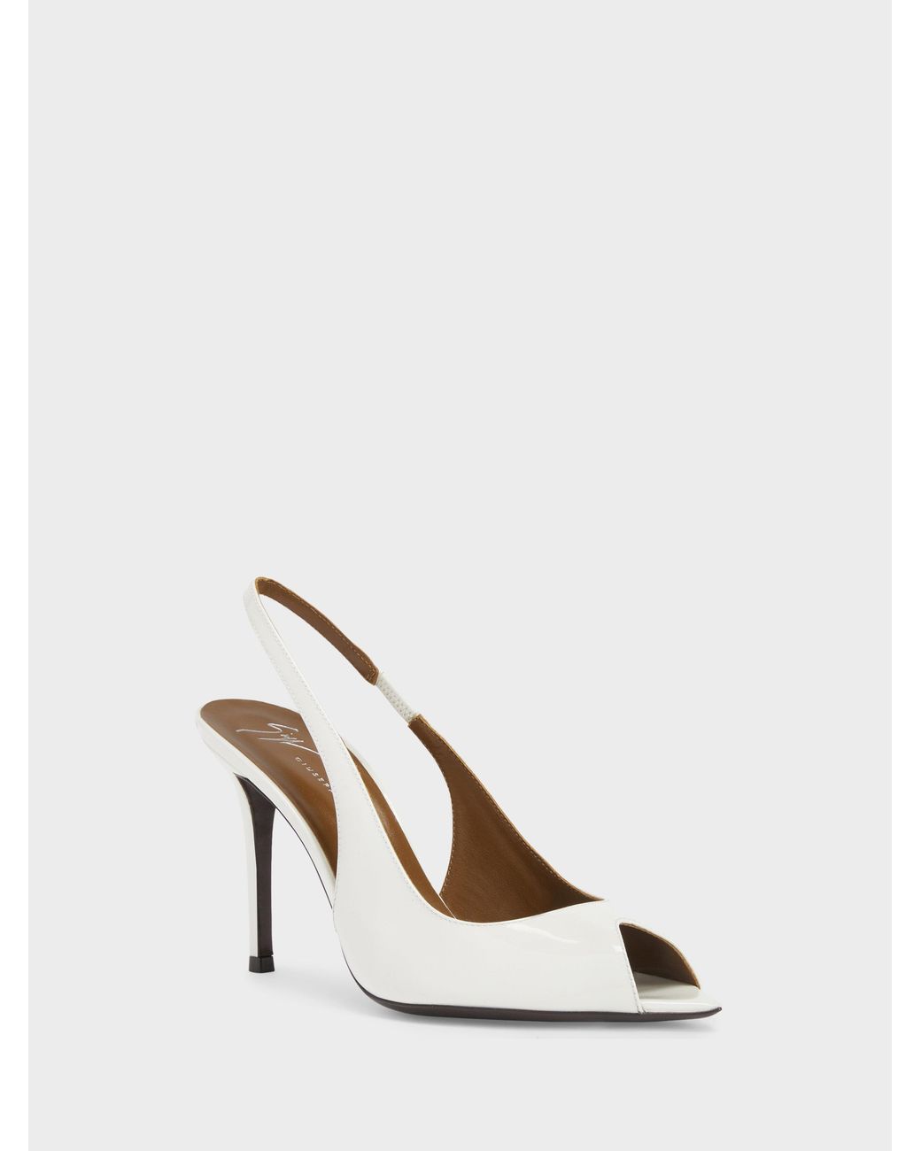 Giuseppe Zanotti White Intriigo Open Toe 90