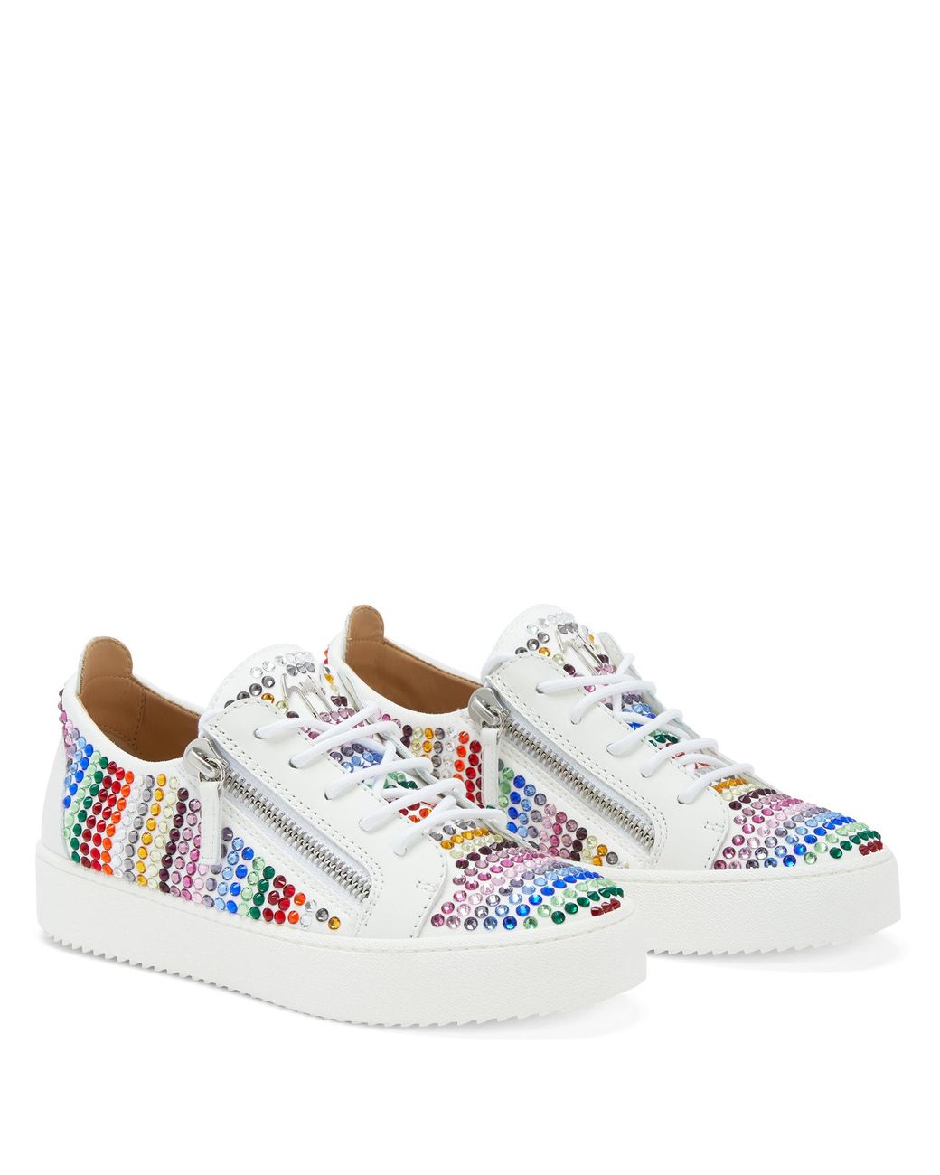 Giuseppe Zanotti White Gail Strass