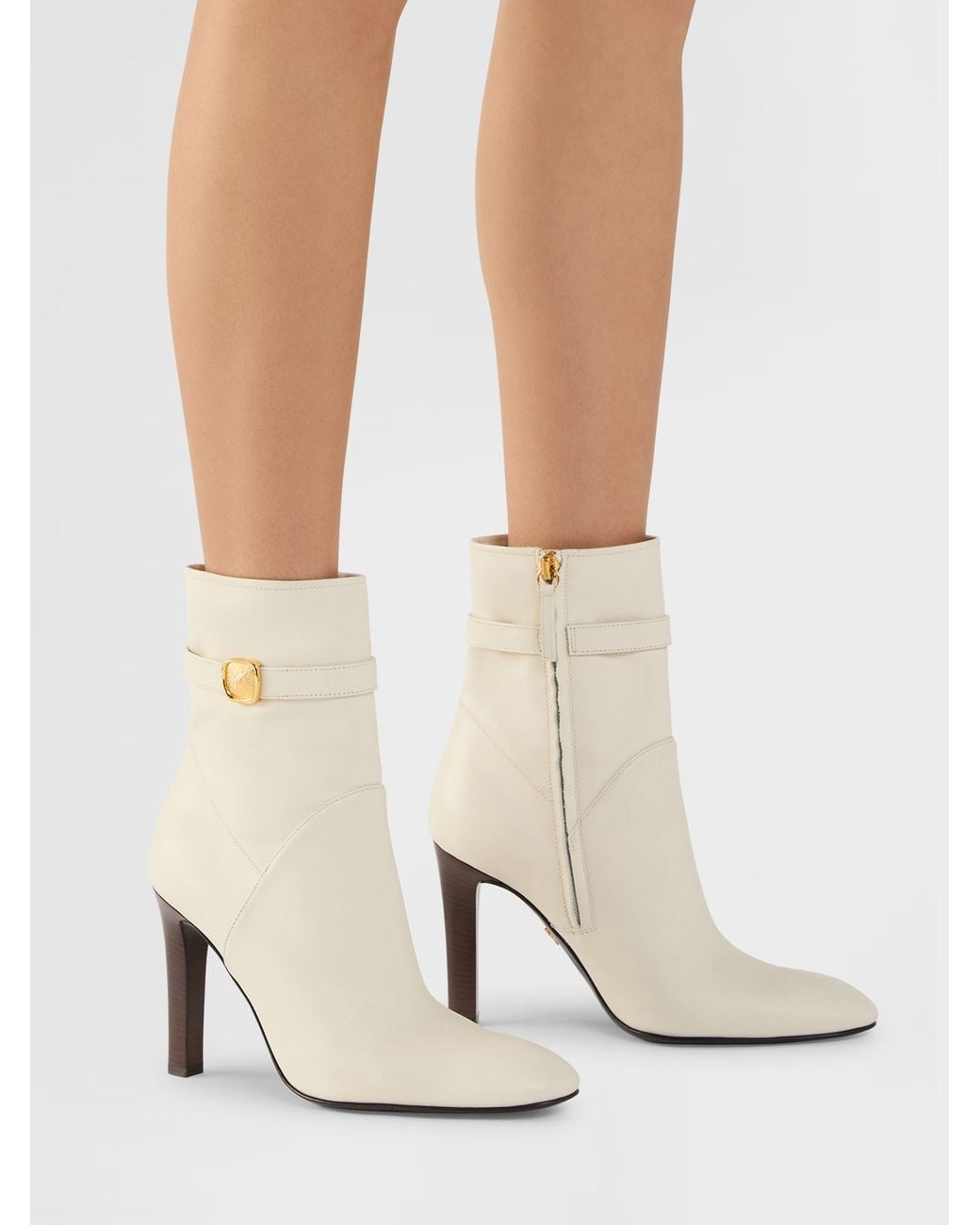 Giuseppe Zanotti White Seal Bootie 100