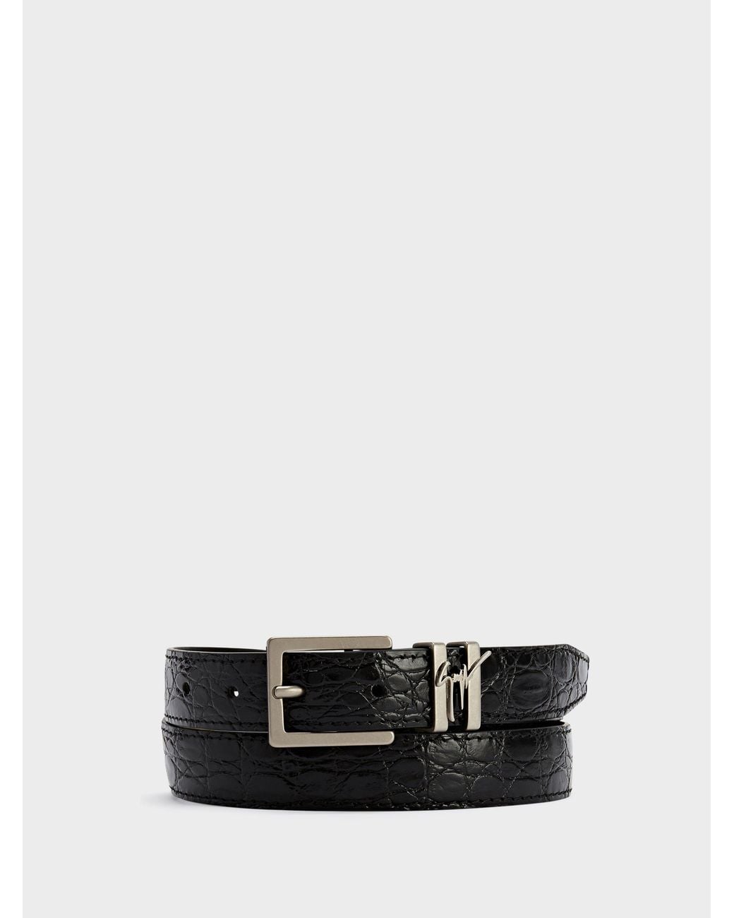 Giuseppe Zanotti White Teodore Belt for men