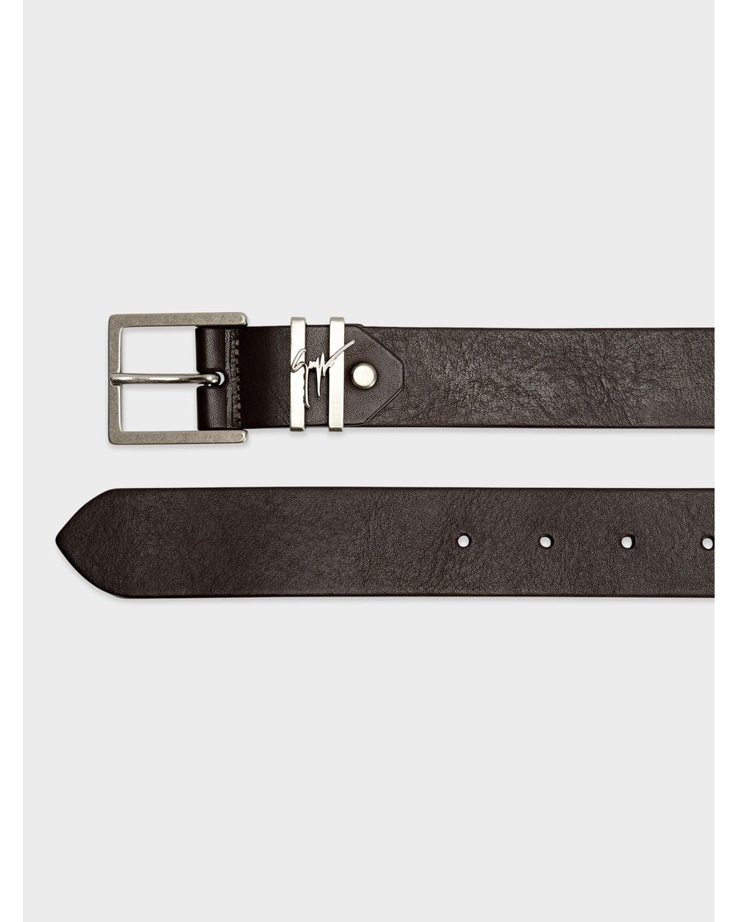 Giuseppe Zanotti White Teodore Belt for men