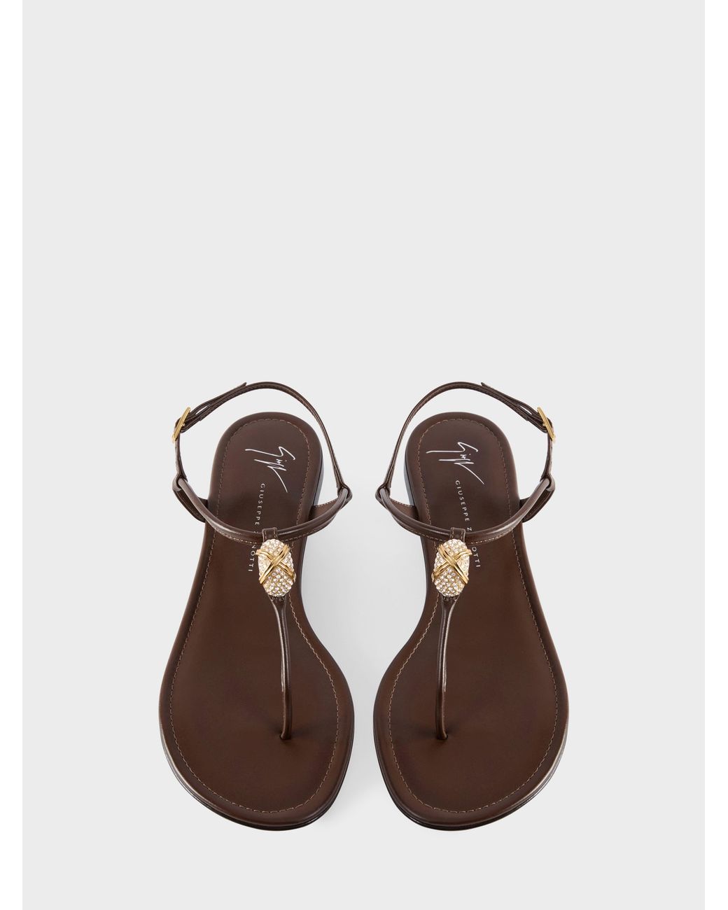 Giuseppe Zanotti Natural Cocktail Flat Sandal