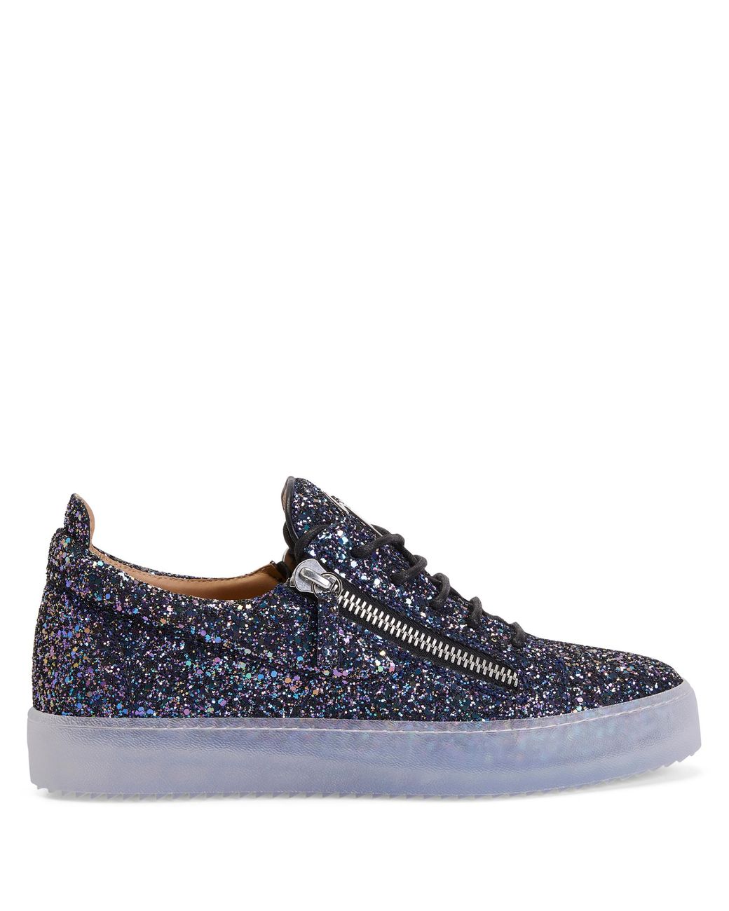 Giuseppe Zanotti Gail Glitter Low top Sneakers in Blue for Men