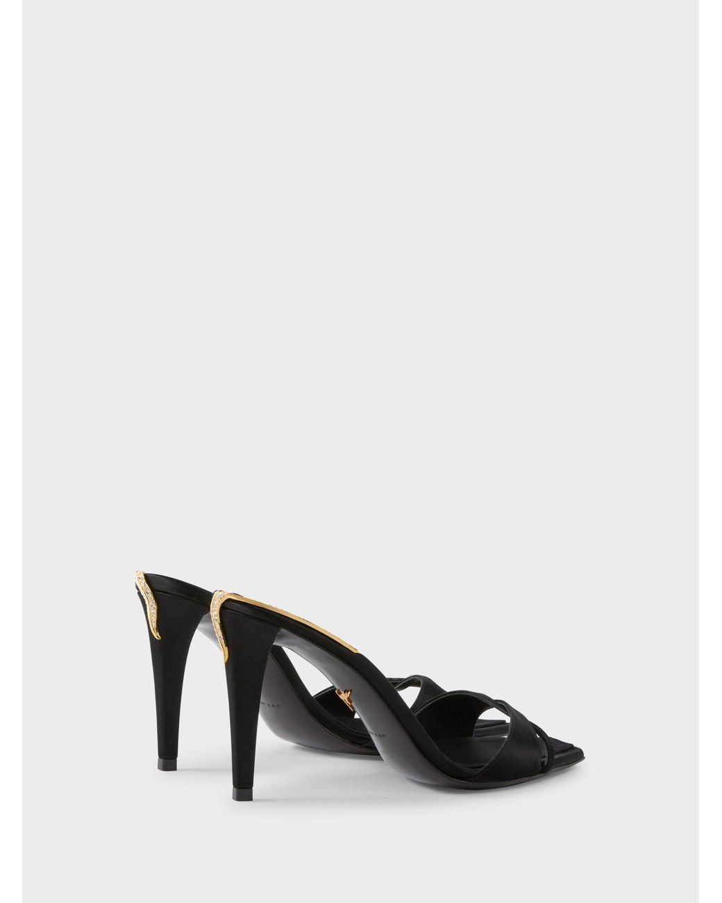 Giuseppe Zanotti Black Salamander Mule 90
