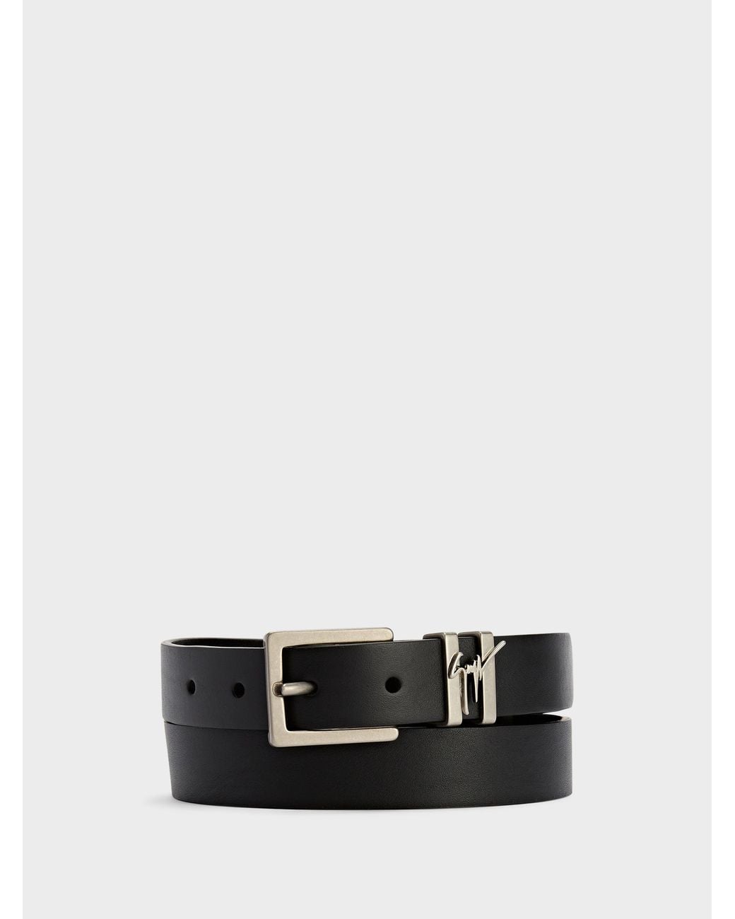 Giuseppe Zanotti White Teodore Belt for men