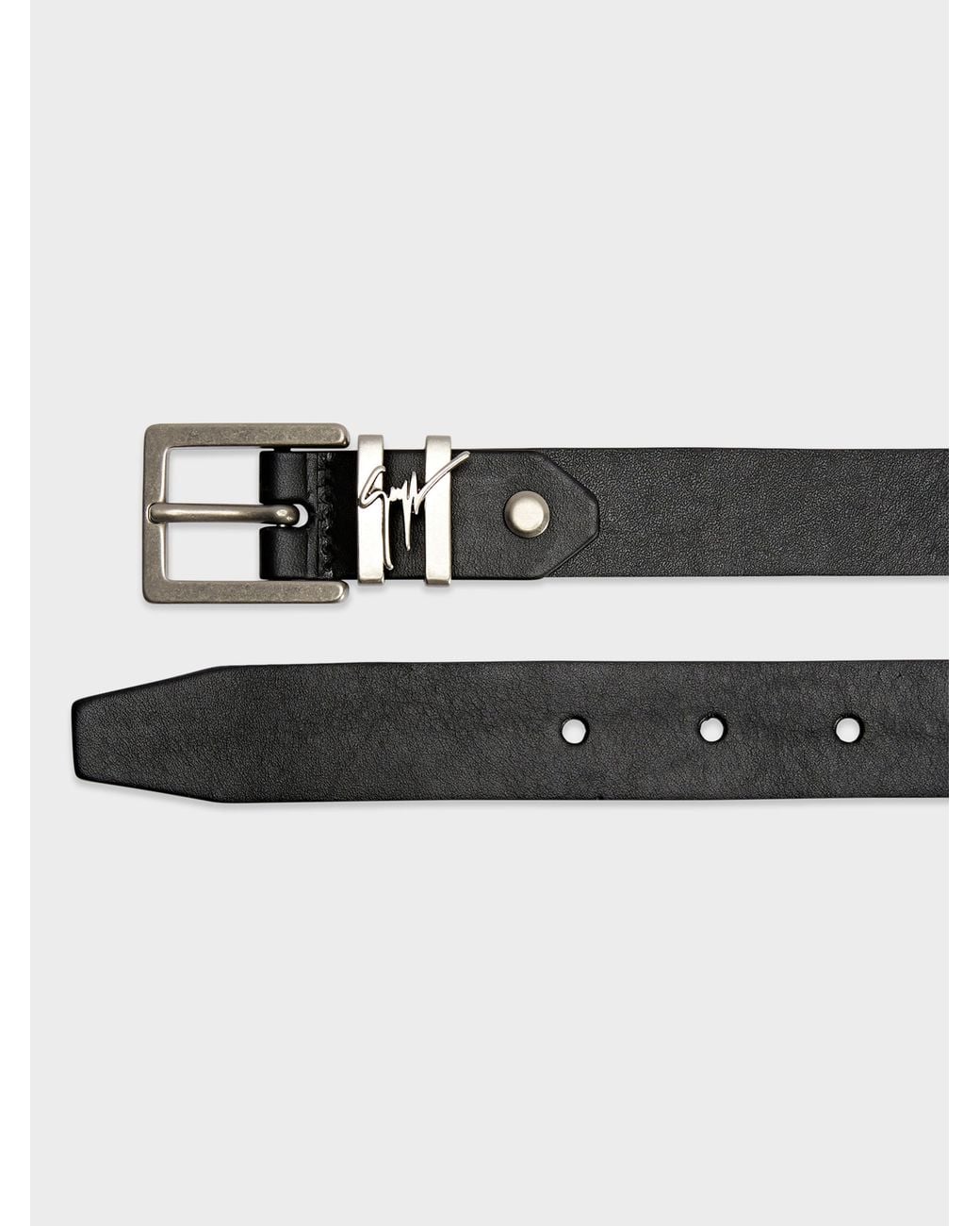 Giuseppe Zanotti White Teodore Belt for men