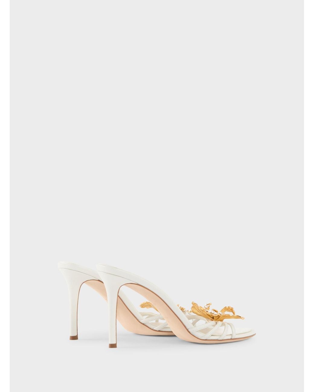 Giuseppe Zanotti Natural Orchid Crystal Mule 90