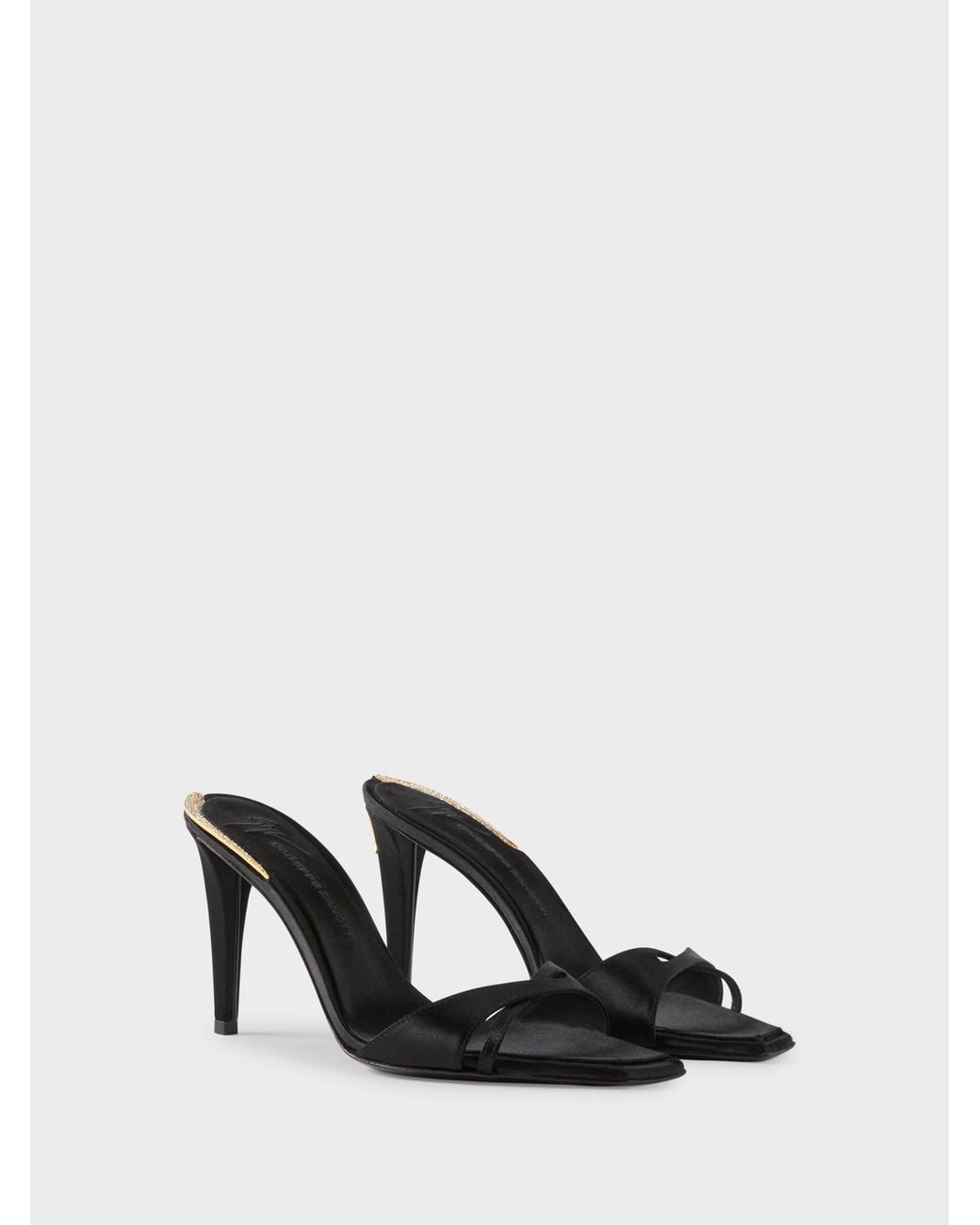 Giuseppe Zanotti Black Salamander Mule 90