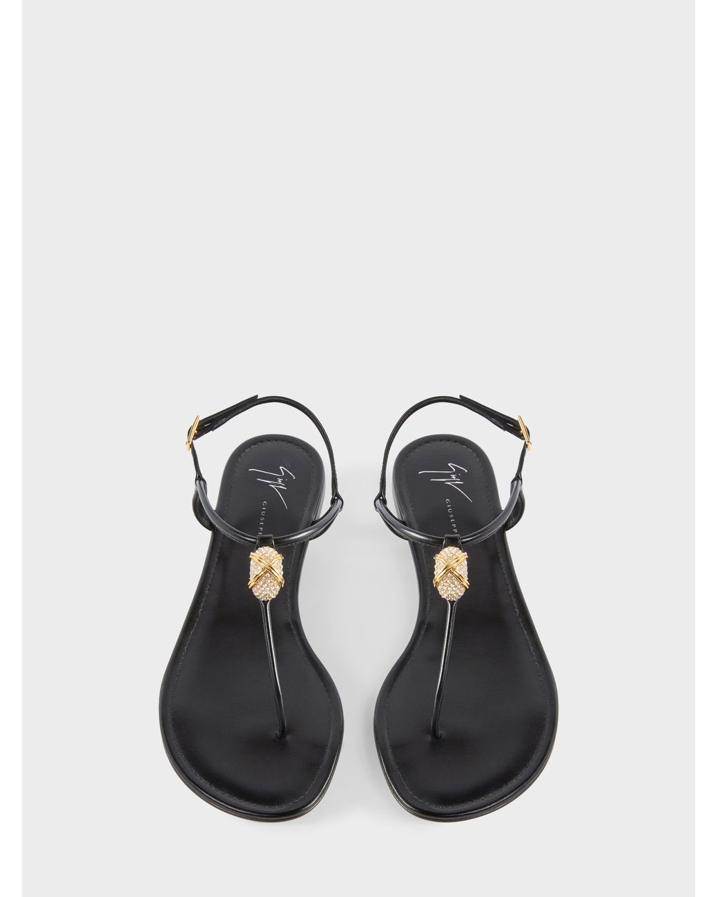 Giuseppe Zanotti Natural Cocktail Flat Sandal