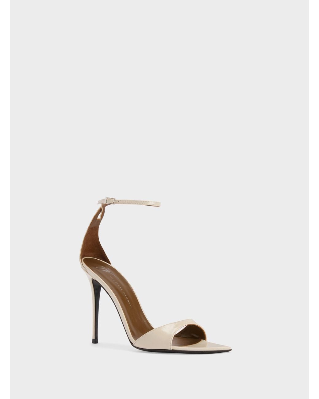 Giuseppe Zanotti White Intriigo Strap Sandal 105