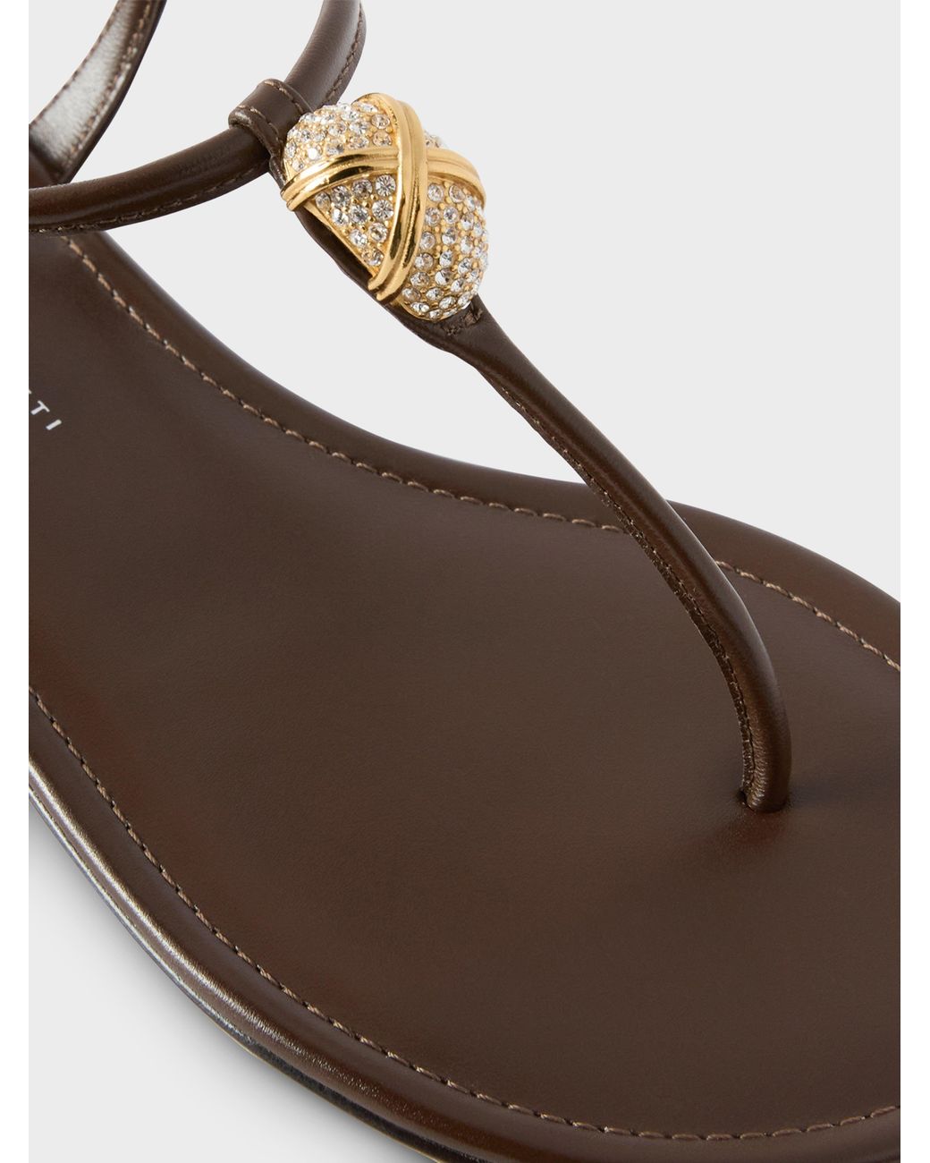 Giuseppe Zanotti Natural Cocktail Flat Sandal
